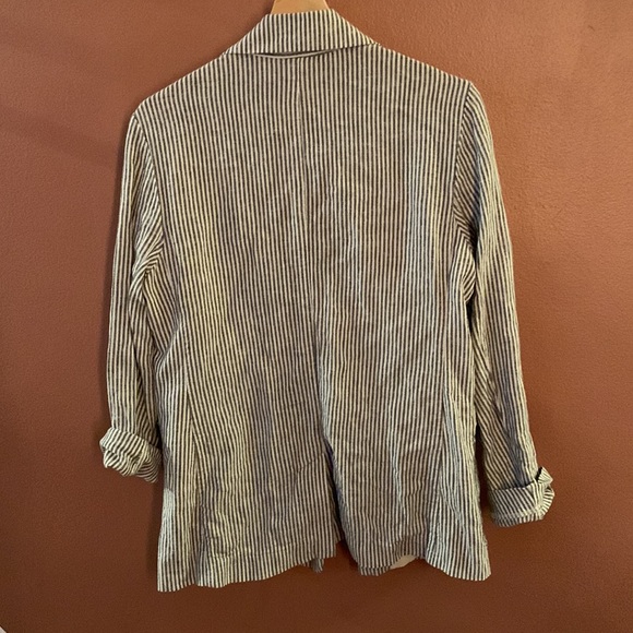a new day blazer gray/white stripe sz medium - Picture 2 of 4